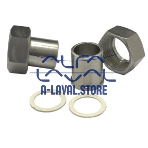 2x ISO G1" CS;Pipe DN20 SS