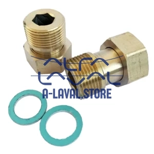 2x ISO G3/4" - 3/4" Brass. Fits with A21, Z31
