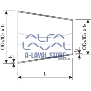 RED CON 101.6x50.8 R/P 316L