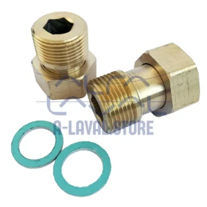 2x ISO G3/4" - 3/4" Brass. Fits with A21, Z31