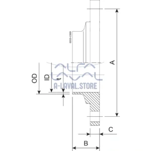 FLANGE PN10 DN125 HSF0 1.4404