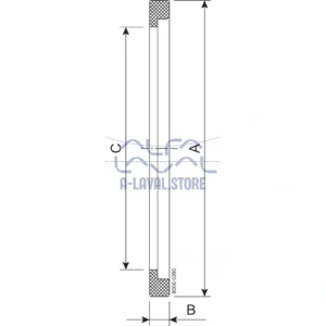 GASKET FLANGE DN65 FPM