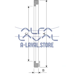 GASKET FLANGE DN125 FPM