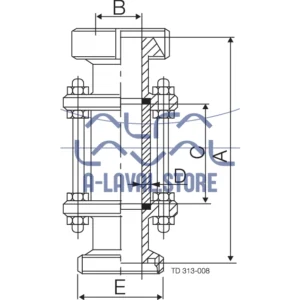 IN-LINE SIGHT GLASS DIN NW65
