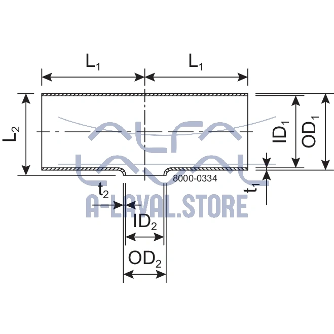 TEE-RED 76.1-63.5-POL-316L