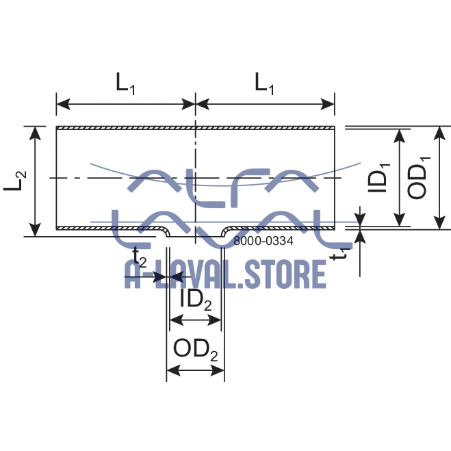 TEE-RED 63.5-51-POL-316L