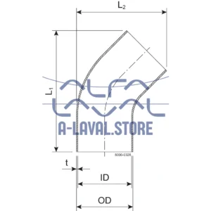 BEND 45 BL 51 HSF3 1.4404