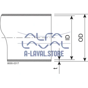 TUBE 38x1.2 BD 1.4404