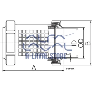 IN-LINE SIGHT GLASS LKGG-1 W