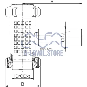IN-LINE SIGHT GLASS LKGL-1 W