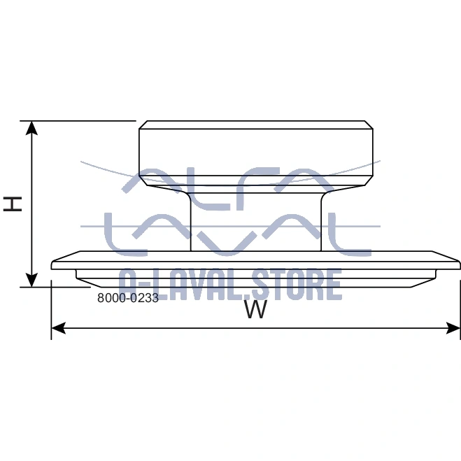 BLIND PLATE AVH 6" DN 65