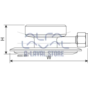 BLIND PLATE AVH 6" DN 80 CIP