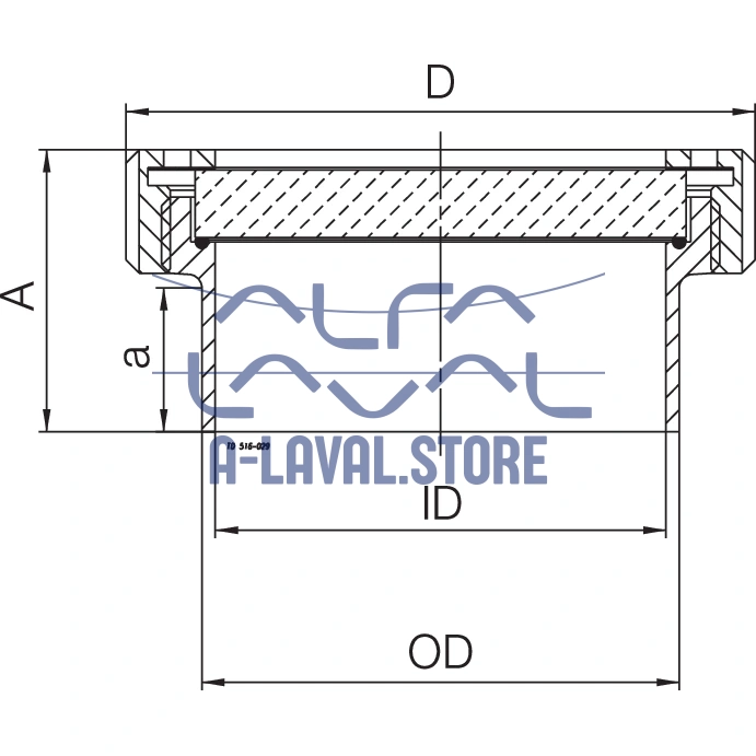 SIGHTGLASS DN65 DIN 11851