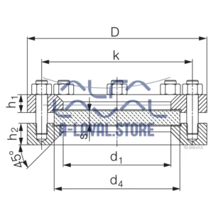 SIGHTGLASS DN 200 DIN 28120