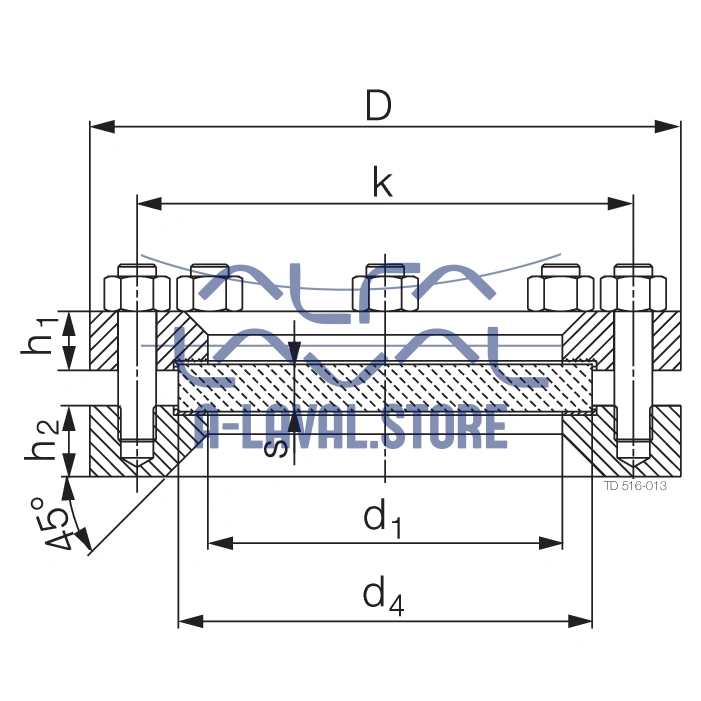 SIGHTGLASS DN 200 DIN 28120