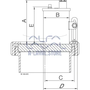 SIGHT GLASS UNION W/MINIVISION