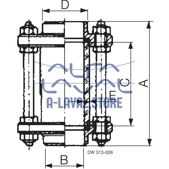 SIGHT GLASS WELDING NW100 304